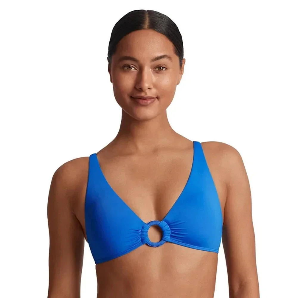 Lauren Ralph Lauren Womens Macrame-Ring Bikini To Electric Blue 8